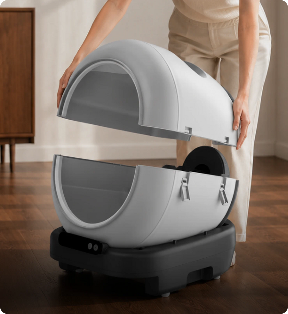fully modular automatic litter box